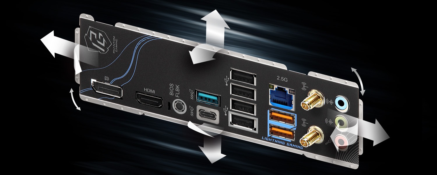 Flexible Integrated I/O Shield